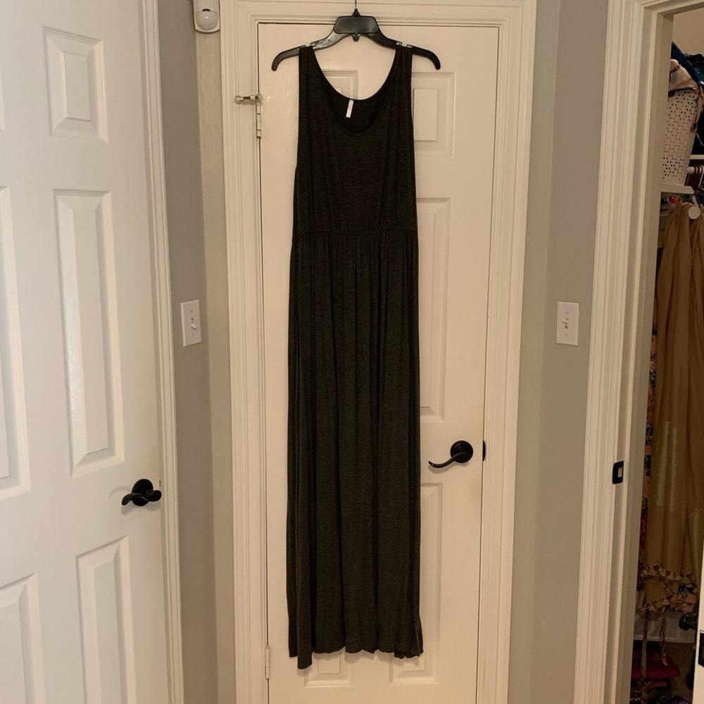 Pink Blush Maternity Maxi - charcoal - XL